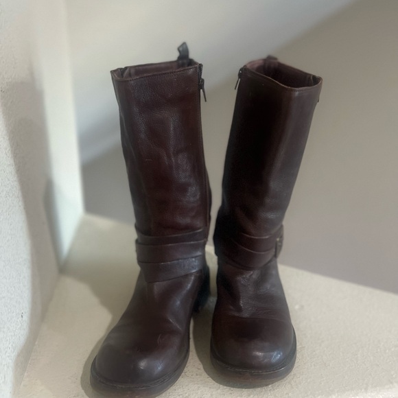 Vintage Foundry Co. Women's 10 Philippa mid-calf leather boots chocolate brown - Picture 5 of 16